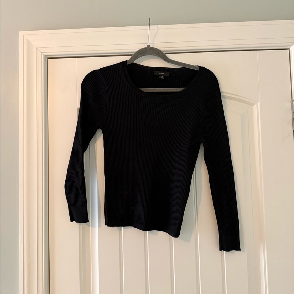J Crew Supersculpt Ribbed Sweater